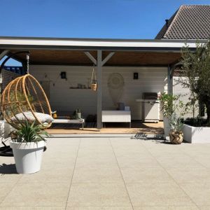 Keramische Tegel Ceramica Lastra 120x120x2 cm Boost Stone Cream