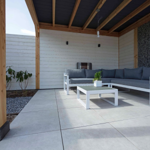 Keramische Tegel CeraQuattro® Bari 80x80x4 cm Silver