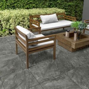 Keramische Tegel Cerasun 3+1 40x80x4 cm Bergamo Antracite