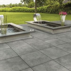 Keramische Tegel Cerasun 3+1 60x60x4 cm Cemento Anthracite