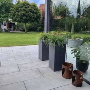 Keramische Tegel Cerasun 3+1 80x80x4 cm Cemento Grigio