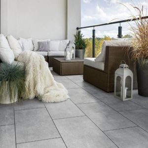 Keramische Tegel "DUE" 40x80x2 cm Cilento Grigio
