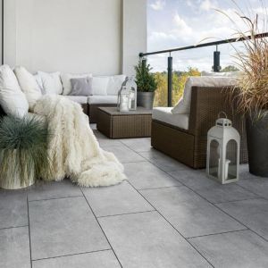 Keramische Tegel "DUE" 60x60x2 cm Cilento Grigio