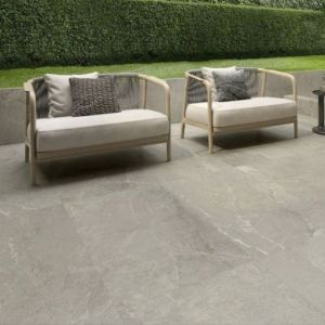 Keramische Tegel GeoCeramica® 100x100x4 cm Tempo Ash Matt