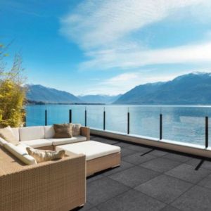Keramische Tegel GeoCeramica® 60x60x4 cm BB Stone Black