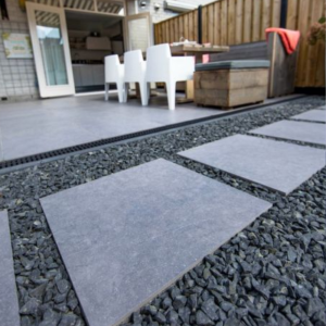 Keramische Tegel GeoCeramica® 60x60x4 cm Impasto Grigio