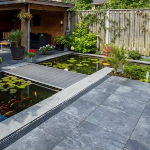 Keramische Tegel GeoCeramica® 60x60x4 cm Marmostone Black