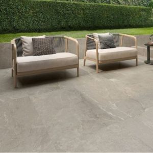 Keramische Tegel GeoCeramica® 75x75x4 cm Tempo Ash Matt