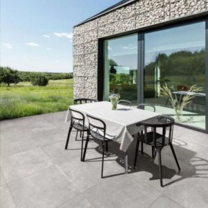Keramische Tegel GeoCeramica® 80x40x4 cm Impasto Grigio