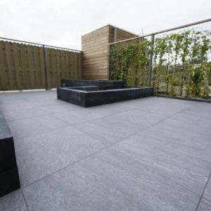 Keramische Tegel GeoCeramica® 80x80x4 cm Fiordi Fumo