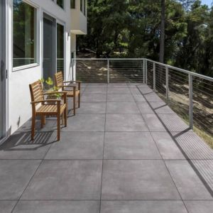 Keramische Tegel GeoCeramica® 80x80x4 cm Flow Smoke