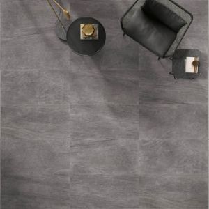 Keramische Tegel GeoCeramica® topplaat 100x100x1 cm Aspen Basalt