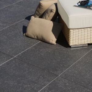 Keramische Tegel GeoCeramica® topplaat 60x60x1 cm BB Stone Black