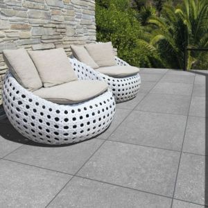 Keramische Tegel GeoCeramica® topplaat 60x60x1 cm BB Stone Dark Grey