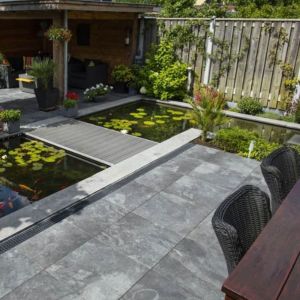 Keramische Tegel GeoCeramica® topplaat 60x60x1 cm Marmostone Black