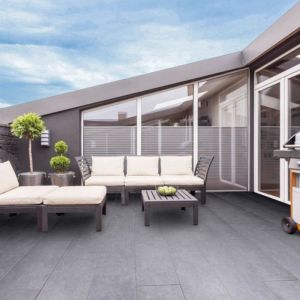 Keramische Tegel GeoCeramica® topplaat 80x40x1 cm Impasto Grigio