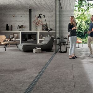 Keramische Tegel Mirage 120x120x2 cm NaMe Struttur. Gris Belge