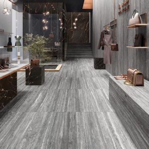 Keramische Tegel Mirage 120x30x2 cm Elysian Travertino Dark