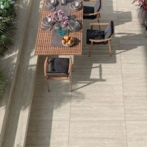Keramische Tegel Mirage 120x60x2 cm Elysian Travertino Light