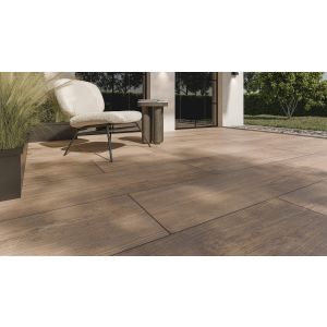 Keramische tegel "TRE" 40x120x3 cm Woodlook Ronco Dark