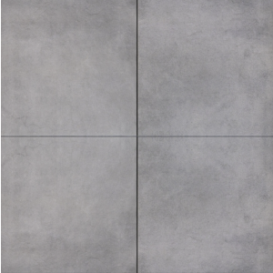 Bovenaanzicht van de TriaGres Craft Dark Grey keramische terrastegel in het formaat 90x90x3 cm met een egaal en modern donkergrijs design.