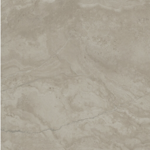 Bovenaanzicht van de TriaGres Travertino Casarano Taupe XL keramische terrastegel, een 90x90x3 cm tegel met een warme taupekleurige travertijnstructuur.