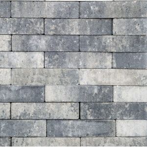 Stonique® Dikformaat XL Getrommeld 28x7x8 cm Grijs/Zwart