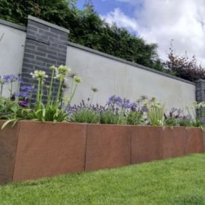 L-Element 50x30x40 cm Corten/Bruin