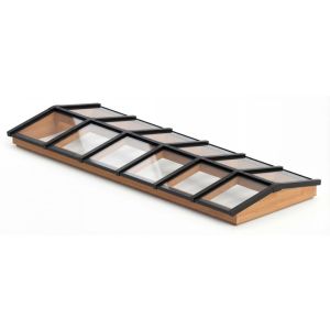 Lichtstraat zadeldak 4466mm, 1536mm diep incl. gelaagd isolatieglas en profielen product