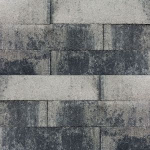 Linea 15x15x60 cm Grijs/Zwart
