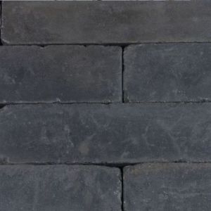 Linea 15x15x60 cm antraciet getrommeld