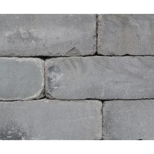 Linea 15x15x60 cm Donkergrijs Getrommeld