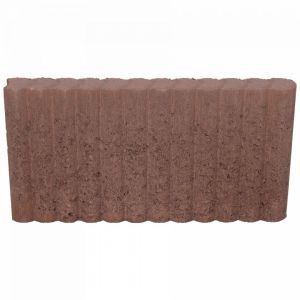 Mini Rondobandpalissade 6x25x50 cm Bruin