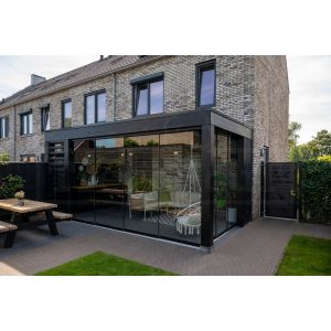 Aanbouwveranda Modena 550x485x270 cm (bxdxh) rechts