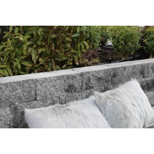 Nature Walling hoek 29x13x11 cm Grijs/Zwart - Gardenlux