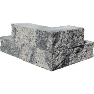 Nature Walling hoek 29x13x11 cm Grijs/Zwart - Gardenlux