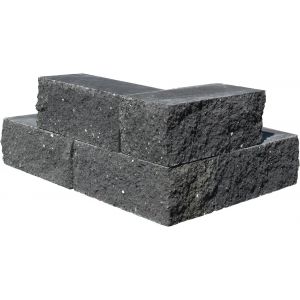 Nature Walling hoek 29x13x11 cm Zwart - Gardenlux