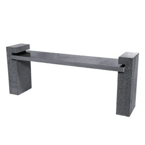 Natuursteen Bank Dioriet Antraciet 116 cm Type Morena