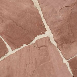 Oprey Natuursteen Flagstones 3-6 cm Weser (Duitsland) (Rood)