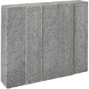 Natuursteen Palissade Graniet 50x12x12 cm Tibet Dark Grey Suprema