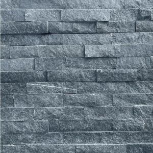 Natuursteen Stonepanels/Steenstrips 60x15x1,5-2,5 cm Black Quarzite
