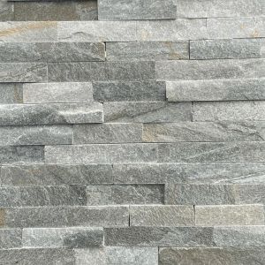 Natuursteen Stonepanels/Steenstrips 60x15x1,5-2,5 cm Grey Quarzite