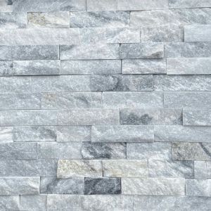 Natuursteen Stonepanels/Steenstrips 60x15x1,5-2,5 cm Snow White Marble