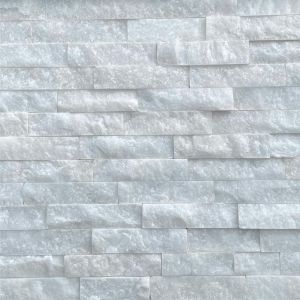 Natuursteen Stonepanels/Steenstrips 60x15x1,5-2,5 cm White Quarzite