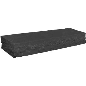 Natuursteen Traptrede/Bloktrede Basalt 100x35x15 cm Vietnam Black Breukruw