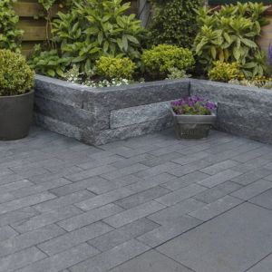 Palissade- Stapelblokken Splitton 12x12x25 cm Mount Everest