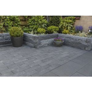 Palissade- Stapelblokken Splitton 12x12x25 cm Mount Everest