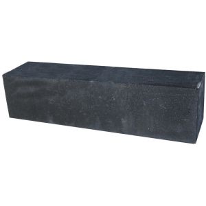 Palissadeblock 15x15x120 cm Zwart