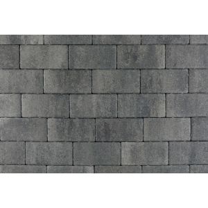 Patio betonstraatsteen 6 cm nero/grey (met mini facet)