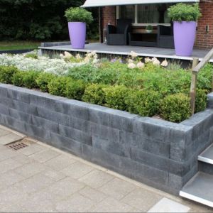 Patioblok Strak 15x15x60 cm Antraciet